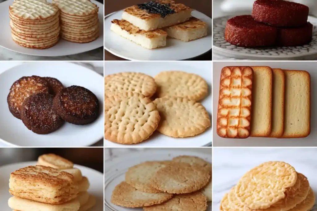 Early wafer cookies and baking tools, a visual for who made the original wafer cookies.