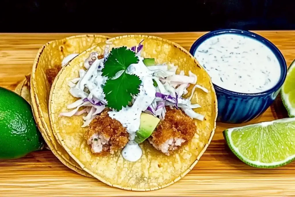 Rockfish Tacos with Toppings