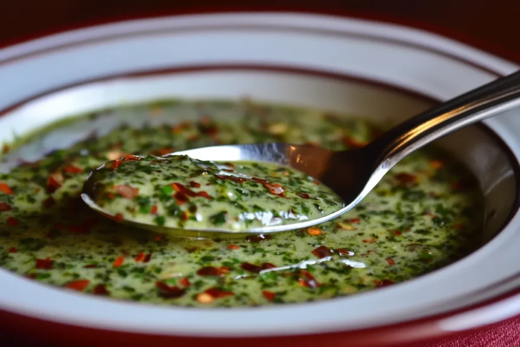 Spicy cilantro chimichurri sauce