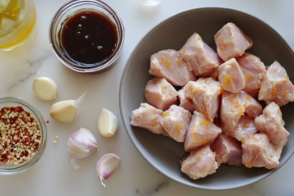 Ingredients for Orange Marmalade Chicken