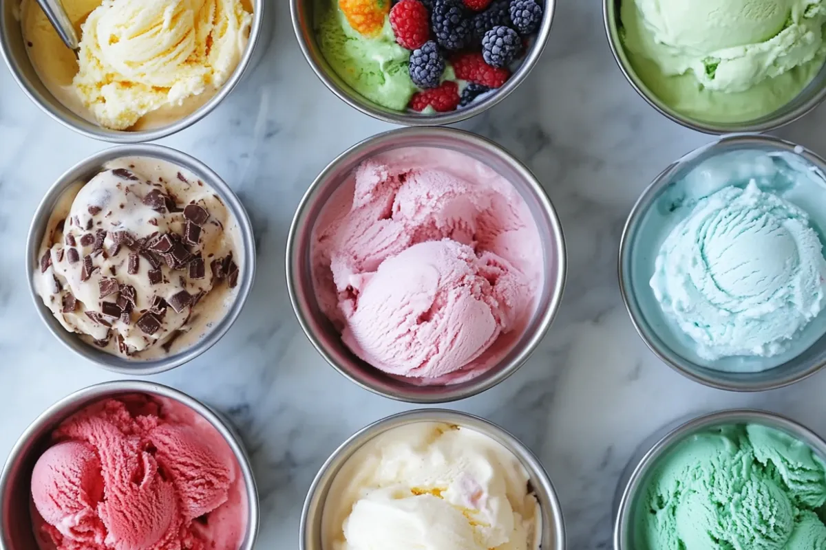 Homemade ice cream made with a Cuisinart ice cream maker