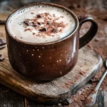 Bone broth hot chocolate in a mug